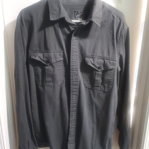 J crew Gray button up classic fit large - Picture 1 of 5